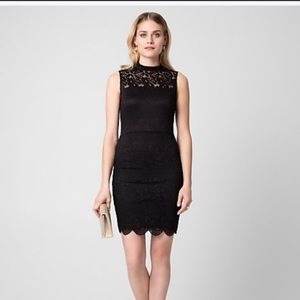 Black fitted lace party dress. Size Medium